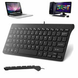 Slim Portable USB 2.0 Ultra Slim Mini Wired Keyboard For Desktop PC Laptop 78 Keys Waterproof