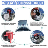 16Pcs Light-Tight Composite Film Water Canister Foldable Canister Tap Used In Storage Crises To Prevent Water Outages