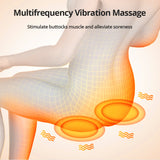 Cervical Massager Pad Electric Heating Vibrating Back Massagee Chair Home Office Neck Waist Back Multifunctional Massage Cushion