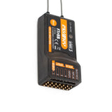 FLYSKY FTr8B AFHDS3 2.4G 8CH PWM/PPM/i.BUS Out/S.BUS Dual Antennas Receiver for PL18 NB4 NB4 Lite Airplane