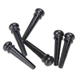 6PCS Guitar Bridge Pins Pegs Dot Inlay Bridge Pin for Bass Folk Guitar Replacement Accessories