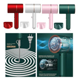 Blue Ray Negative Ion Hair Dryer US Plug Household Dormitory Supplies Fast Cold & Hot Air Switching Hair Dryer  Brush For Hair