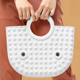 Fidget Pop Its Push Pop Fidget Toys Handbags And Purses For Women Fashion Ladies Silicone Top Handle Satchel Shoulder Tote Bags