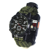 Outdoor Multifunction Rope EDC Safety Equipment Tools Bracelet Camping Tactical Survival Watch