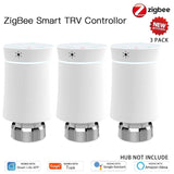 Top ZigBee 3.0 Tuya New Radiator Actuator Valve Smart Programmable Thermostat Temperature Heater Alexa Voice Control