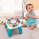 Baby Musical Activities Table Game Activity Center 1 2 3 Years Old Activity Table Bilingual Game Multifunctional Music Toy Table