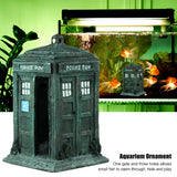Underwater Landscaping Aquarium Ornament House Accessories Broken Pets Toy Emulation Police Booth Simulation Fish Tank Decor