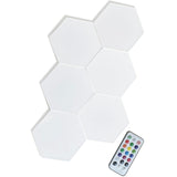 INS Remote Control Honeycomb Modular Assembly Helios Touch Wall Lamp RGB Quantum lamp LED Magnetic Wall Light Bedroom Lamp