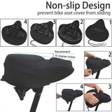 Exercise Universal Extra Soft Bike Seat Cover Non Slip Wide Foam Accessories Indoor Outdoor Bicycle Saddle Comfortable Cycling
