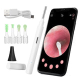 Earwax Removal Tools 3.9mm with 6 LED Lights 360°Wide Angle HD Endoscope WiFi Ear Wax Cleaner Pick Kit for iPhone Phones Tablet