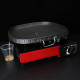 Korean-style Square Grill Pan with Maifan Stone Coated Surface Non-stick Smokeless Stovetop Plate for Indoor Outdoor Camping BBQ