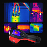 IR Thermal Imager Infrared Thermal Imaging Camera 3.2-inch LCD Rechargeable Temperature Auto Tracking Free Focus Thermal Imager