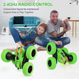RC Stunt Car for Kids Toys RC Speed Cars 2.4Ghz Double Sided 360° Flips Racing Vehicle with LED Lights 4WD Driving Cars