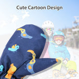 Kids Winter Warm Gloves Boys Girls Ski Gloves Waterproof Mittens Fleece Lined Snowboard Gloves Lightweight Windproof Gloves