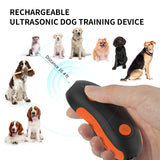 Rechargeable Ultrasonic Dog Repeller Anti Barking Training Device 10m Outdoor Dog Cat Animal Electronic Repeller Dog Accessories