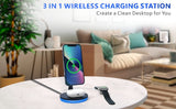 3 in 1 Magnetic Wireless Charger for iPhone 14 Pro Max/13 Chargers for Apple Watch 6 SE Airpods Pro 2 3 Charger Holder