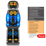 Full Body Electric Vibrating Massage Cushion Neck Back Waist Hip Leg Heating  Massage Muscle Stimulator Massage Chai