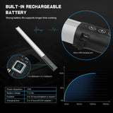 RGB Handheld LED Video Light Wand Stick 9 Colors Photography Light with Remote Control and Hot Shoe Adapter