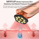 4 In1 RF EMS Face Lifting Beauty Tool LED Photon Therapy Micro Current Wrinkle Removal Instrument Ultrasonic Ion Import Device