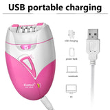 Electric Epilator USB Charging Shaver Stainless Steel Blade Women Hair Remover Professional Painless Shaving Machine Rechargable