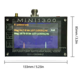 Universal Mini 1300 0.1-1300MHz HF/VHF/UHF ANT SWR Antenna Analyzer Meter Frequency Sweep 4.3inch TFT LCD Display 5V/1.5A