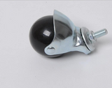 Caster wheel 4pcs 1/2 Inch Swivel Caster Threaded Castor Wheel for Trolley Furniture rubber wheel