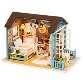 CUTEBEE Doll House Miniature DIY Dollhouse With Furnitures Wooden House Casa Toys For Children Birthday Gift Z007