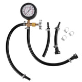 0-100PSI 0-7BAR Quick Connected Fuel Injection Pump Pressure Tester Gauge with Valve for Vehicle Car Truck Durable
