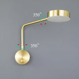 Morden Led wall light Indoor Golden Decor wall lamp 9W with switch  for home bedroom Bedside Living room Aisle sconces Luminaire