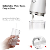 Oral Irrigator 3 Modes USB Rechargeable Water Flosser Portable Dental Water Jet 220ML Water Tank Waterproof Teeth Cleaner