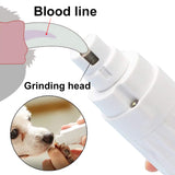New Electric Dog Nail Clippers Pet Claws Cutter Grinders Tools With LED Light Cat Paws Nail Grooming Trimmer Cleaning Supplies