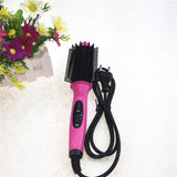 Fast Heat Curler Hair Straightener Electric Hair Comb Brush Straightening Irons Multifunction Salon Curling Tool EU Plug