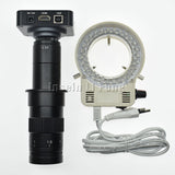 Full HD 38MP 2K 1080P 60FPS Industry Video Microscope Camera HDMI-compatible USB Simultaneous Output Magnifier Chip Phone Repair