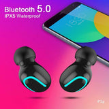 US 5.0 Bluetooth Headset TWS Wireless Earphones Twins Earbuds Stereo Headphones