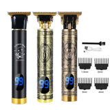 LCD Hair Trimmer For Men USB Rechargeable Hair Clipper Electric Shaver Professional Barber Beard Trimmer Hair Cutting Machine