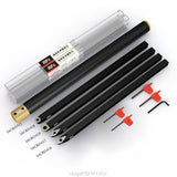 1Set Hollowing Wood Turning Tool Rotary Chisel Diamond Head Arbor R-shaped Knife for Lathe Woodworking Kit  N24 20 Dropship