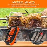 Wireless Meat Thermometer,195Ft Wireless Range Digital Thermometer For Cooking, Food Thermometer With Smart Alert