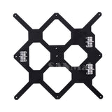 Y Carriage With 3pcs nylon clips Holding LM8UU For Prusa i3 3D Printer Parts Cloned Original Prusa i3 MK3 3D Printer Aluminum