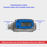 Flow Meter Digital Fuel Gauge Flowmeter K24 Methanol Diesel Gasoline Kerosene Chemical Water Electronic Liquid Turbine Meter