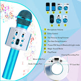 Wireless Musical Microphone, Mini Bluetooth with LED for Children Adults Singing