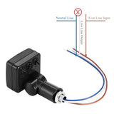 2PCS 220V Mini Human Body Infrared Sensor Infrared Body Sensor Switch LED Flood Light PIR Motion Sensor, White &amp; Black