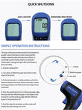 Laser Speed Measuring Digital Tachometer Non-Contact Tester LCD Backlit Data Hold Meter Gauge Tester Measure Range 2.5-99999 RPM