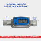Flow Meter Digital Fuel Gauge Flowmeter K24 Methanol Diesel Gasoline Kerosene Chemical Water Electronic Liquid Turbine Meter