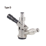 Draft Beer Homebrew Keg Coupler with Ball Lock Quick Disconnect(QD) Adapter Beer Dispenser Type S/D