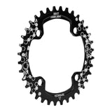 Mtb Bike Crankset 104 BCD Round Narrow Wide Chainring 32T/34T/36T/38T Bicycle Crown Crankset Single Tooth Plate Parts
