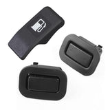 3 Pcs Car Accessories: 1 Pcs Fuel Gas Door Release Handle &amp; 2 Pcs Rear Seat Recliner Button Switch Black