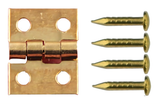 50Pcs Copper Super Mini Folding Hinge Wooden Jewelry Box Hinge Fittings Dollhouse Wood Door Butt Hinge Hardware Nail