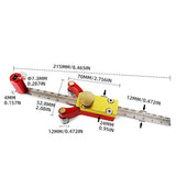 3 In 1 Circle Line Drawing Height Measurement Woodworking DIY Line Drawing Tool Drawing Gauge Woodworking Auxiliary Tools