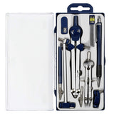 9Pc Geometry Set Metal Compass Geometry Precision Tool for Student, Circle Drawing Tool and Architecture Drafting Kits