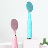 Sonic Facial Cleansing Brush Vibration Mini Face Cleaner Silicone Deep Pore Cleaning Electric Waterproof Massage